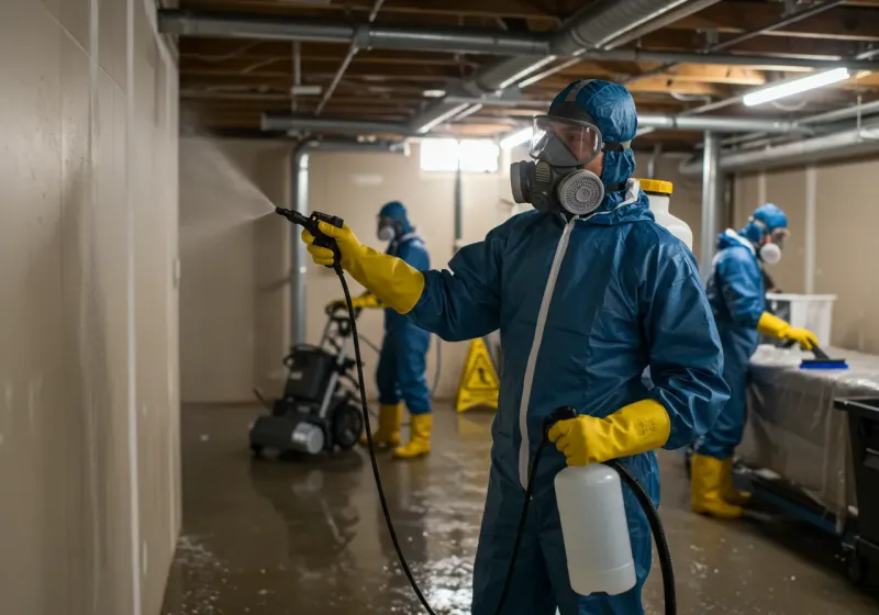 Basement Sanitization and Antimicrobial Treatment process in Pulaski County, IN