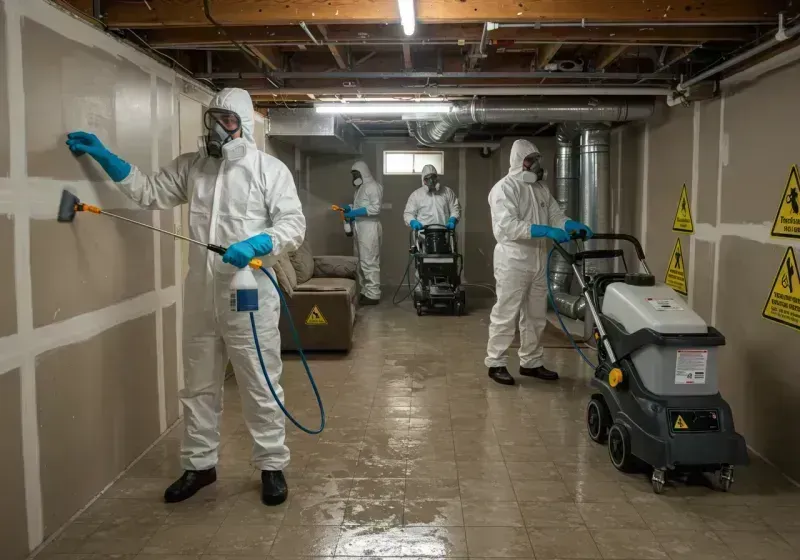 Basement Moisture Removal and Structural Drying process in Pulaski County, IN